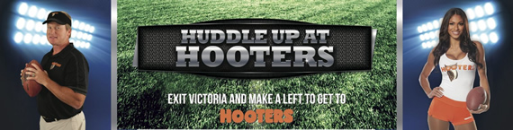 Watch NFL games at HOOTERS!